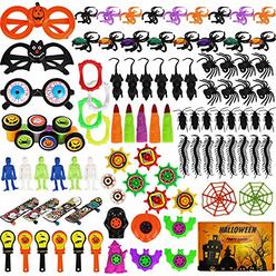 Aitbay 150PCS Halloween Party Favors Bulk for Kids, Favors Toy Assortment for Carnival Prizes, Trick or Treat, Halloween Party a