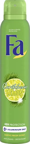 By Fa Cosmetics FA Deodorant Spray, Caribbean Lemon 6.75 oz