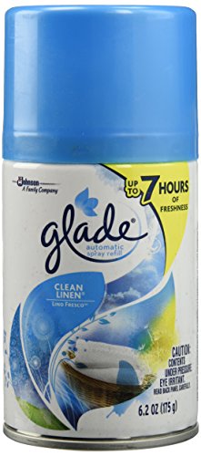 Glade Automatic Spray Refill - Clean Linen 8 oz. (Pack of 6)