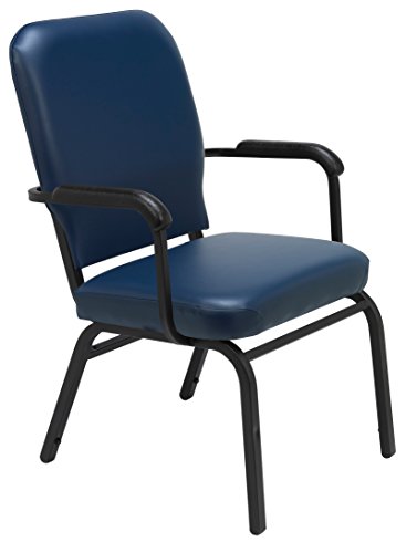 KFI Seating Big and Tall Guest Chair, Navy Vinyl,HTB1041SB-3306