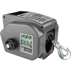 Megaflint Trailer Winch,Reversible Electric Winch, for Boats up to 6000 lbs.12V DC,Power-in, Power-Out, and Freewheel Operations
