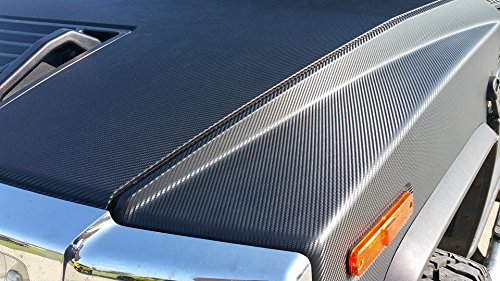 VViViD XPO Black Carbon Fiber Car Wrap Vinyl Roll Featuring Air Release Technology (3ft x 5ft)