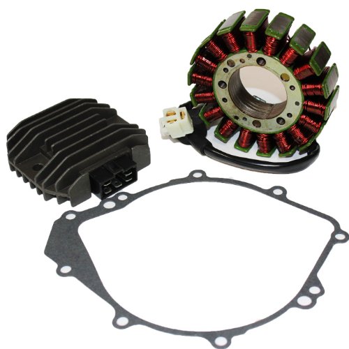 Caltric Stator & Regulator Rectifier Compatible with Yamaha R1 Yzfr1 1999-2001 Motorcycle With Gasket