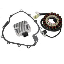 Caltric Stator & Regulator Rectifier Compatible With Yamaha Grizzly 660 Yfm660 2002-2008 With Gasket Atv