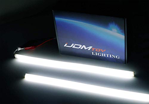 iJDMTOY Compatible With 2013-2015 Honda Accord Sedan, Set of Xenon White LED Even Illuminating Daytime Running Light Retrofit Ki