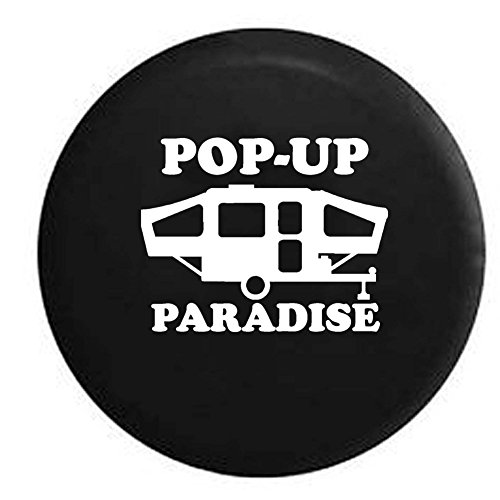 Pike Outdoors Pop-Up Paradise Popup Camper Spare Tire Cover OEM Vinyl Black 31 in