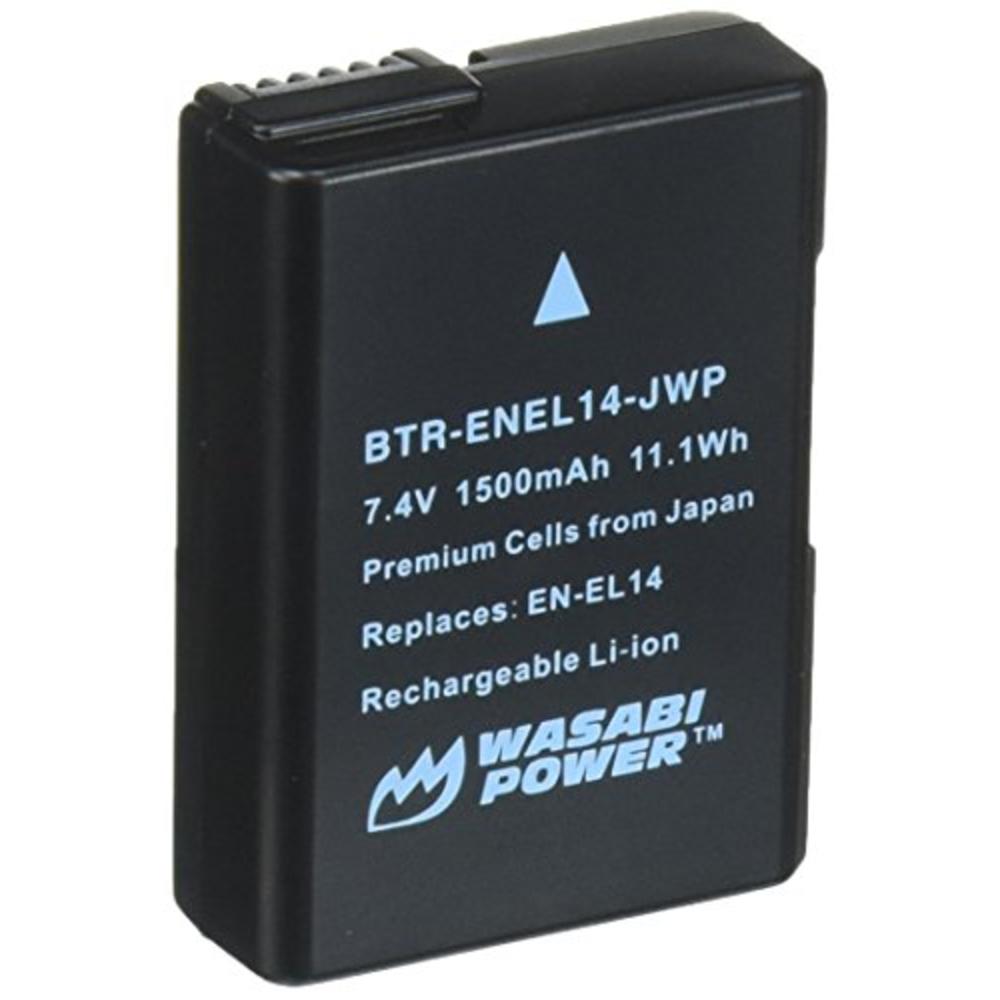 Wasabi Power Battery for Nikon EN-EL14, EN-EL14a and Nikon Coolpix P7000, P7100, P7700, P7800, D3100, D3200, D3300, D5100, D5200
