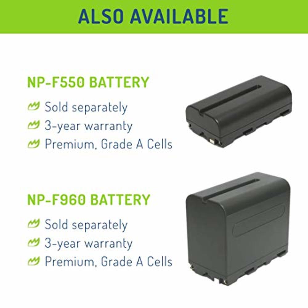 Wasabi Power Battery for Sony NP-F730, NP-F750, NP-F760, NP-F770 (4900mAh) and Sony DCR-VX2100, DSR-PD150, DSR-PD170, FDR-AX1, H