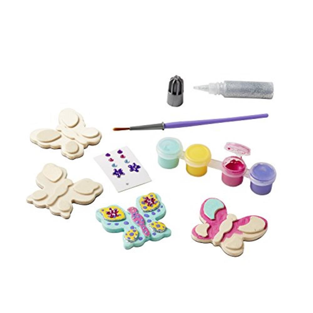 Melissa & Doug Paint & Decorate Your Own Wooden Magnets Craft Kit – Butterflies, Hearts, Flowers