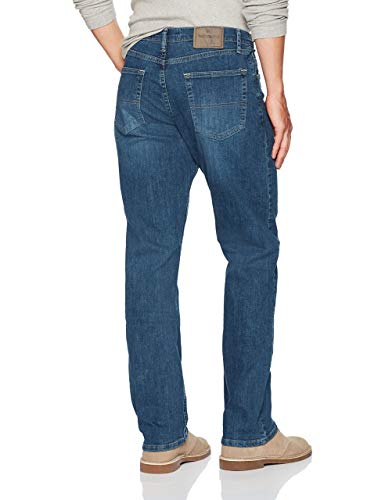 Wrangler Authentics Mens Classic 5-Pocket Relaxed Fit Jean, Slate Flex, 38W  x 32L