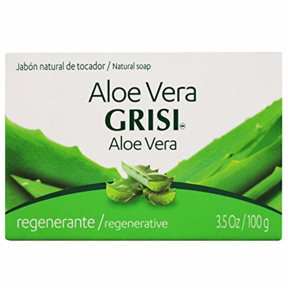 Grisi 6pk - Aloe Vera Soap - Jabon de Sávila - Grisi (3.5 Oz. X 6 Units)