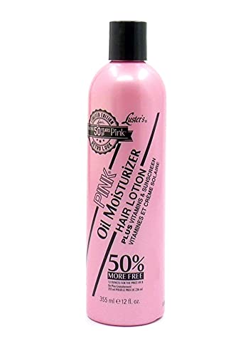 Luster\'s Lusters Pink Oil Moisturizer Hair Lotion, Pink Protection, Bonus Size, 12 Oz