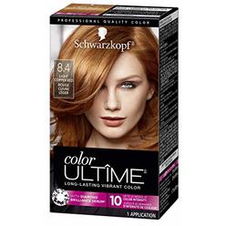 Schwarzkopf Color Ultime Permanent Hair Color Cream, 8.4 Light Copper Red