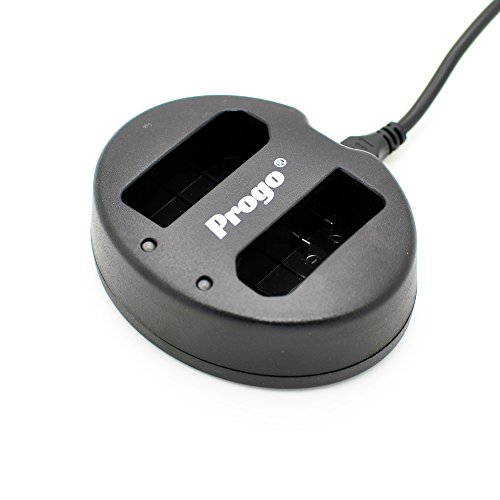 Progo 2 Channel Dual Battery USB Charger for Nikon EN-EL14 EN-EL14a and Nikon P7000, P7100, P7700, P7800, D3100, D3200, D3300, D