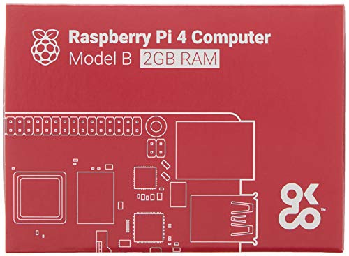 Raspberry SC15184 Pi 4 Model B 2019 Quad Core 64 Bit WiFi Bluetooth (2GB)