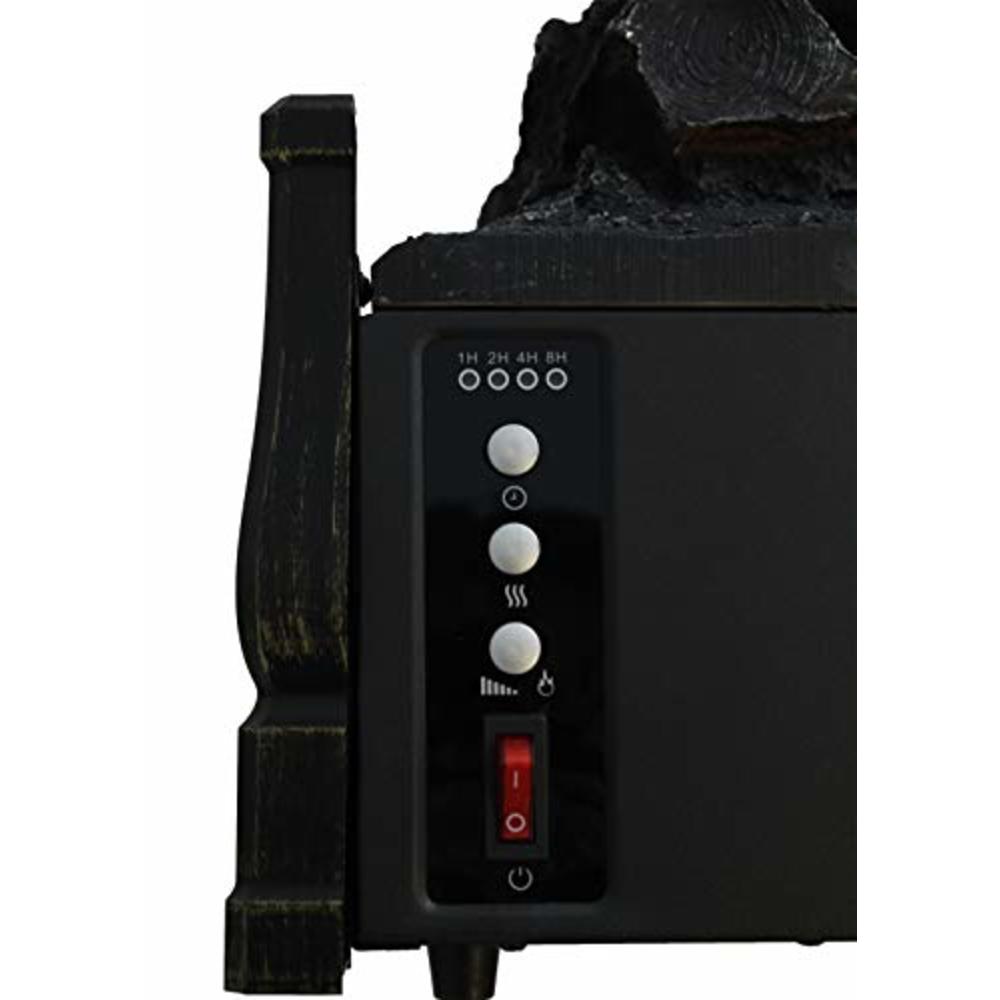 Comfort Glow ELCG364 Electric Log Insert, Heater & Rear Reflecting Back Screen 5,120 BTUs