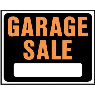 Hy-Ko Products 15 x 19 Plastic garage Sale Sign Set of 5]