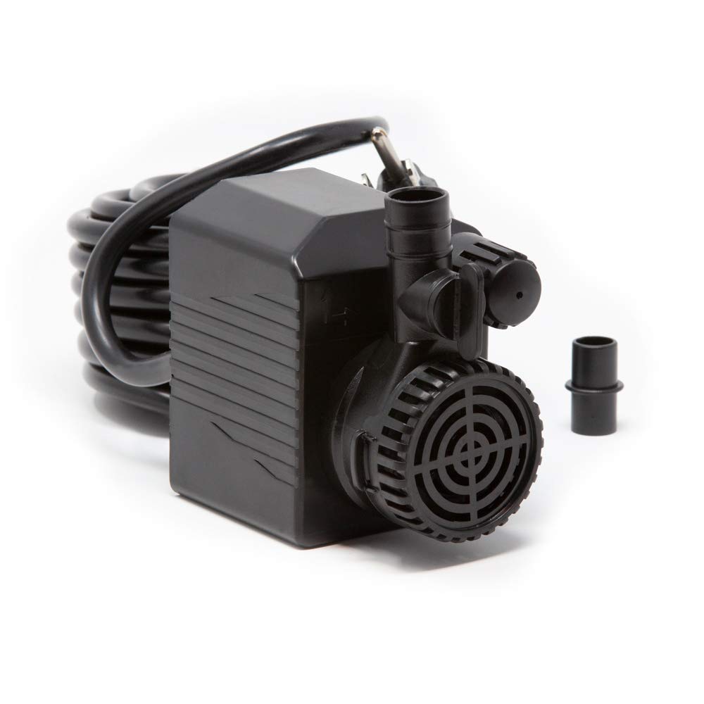 Spaces Places M290AS 290 gPH Auto Shut Pump for IndoorOutdoor Waterfalls, gardens, Koi Ponds, and Other Water Features, Black