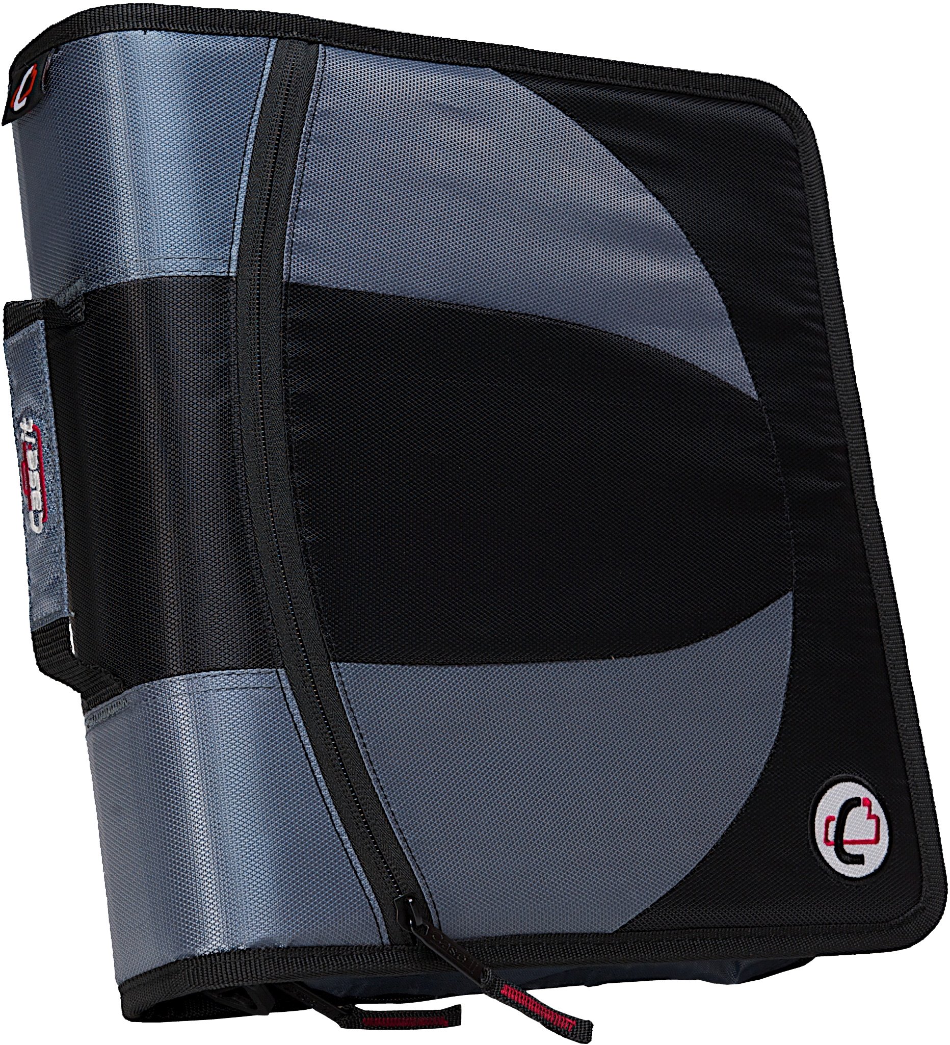Case It case-it The Dual 2-in-1 Zipper Binder - Two 15 Inch D-Rings - Includes Pencil Pouch - Multiple Pockets - 600 Sheet capacity - co