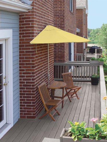 CC Outdoor Living 5-Piece Terrace Mates Standard Outdoor Patio Furniture Set 9 - Yellow Olefin
