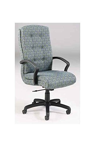 High Point Furniture Executive Swivel Urethane Arm chair w casters (FAB965-Fog Fabric)