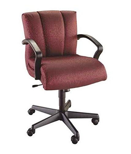 High Point Furniture Management Swivel chair w Black Urethane Arms (953-Shale Fabric)
