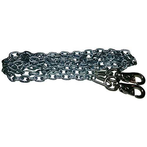 Beast-Master Straight Link Tie-Out chain with cattle Snaps Heavy Duty Big Dogs (7 FT)