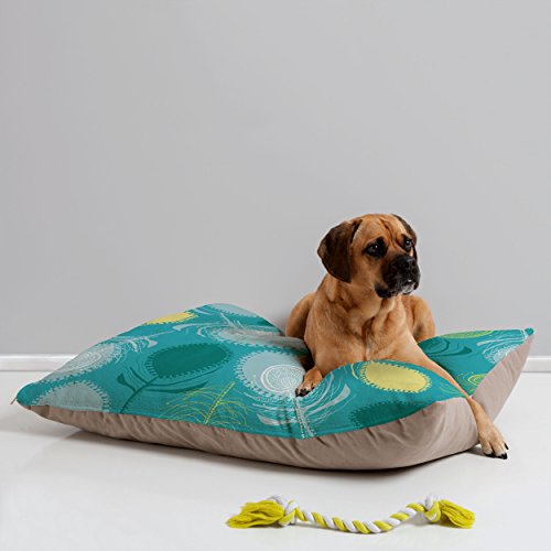 Deny Designs Rachael Taylor Electric Feather Shapes Pet Bed 40 by 30-Inch