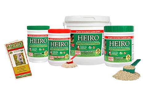 Heiro Healthy Equine Horse Insulin Resistant Rescue Organicals 30 40 60 90 or 180 Day Supply and Free Informational Booklet (180