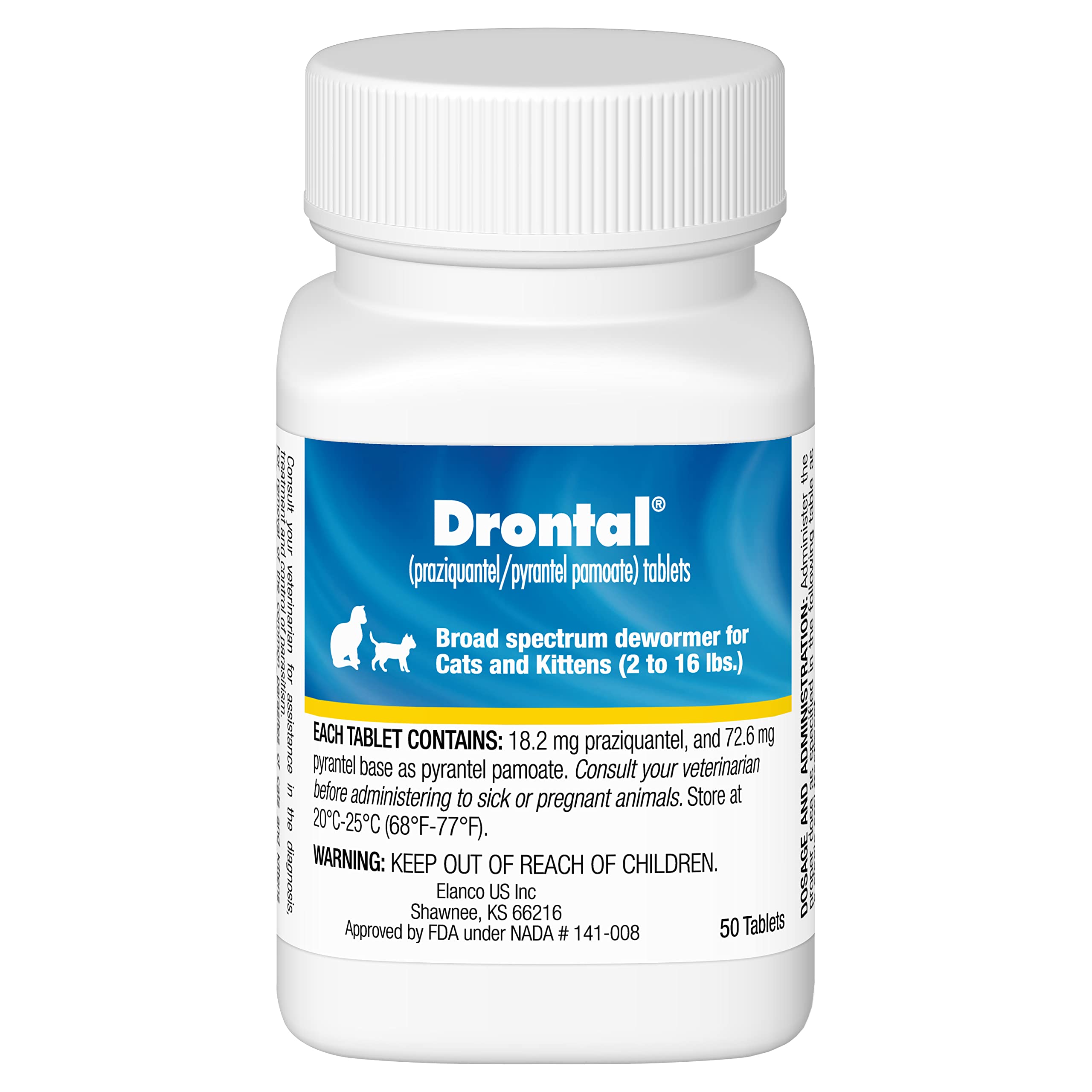 Elanco Drontal Broad Spectrum Dewormer 50 Tablets