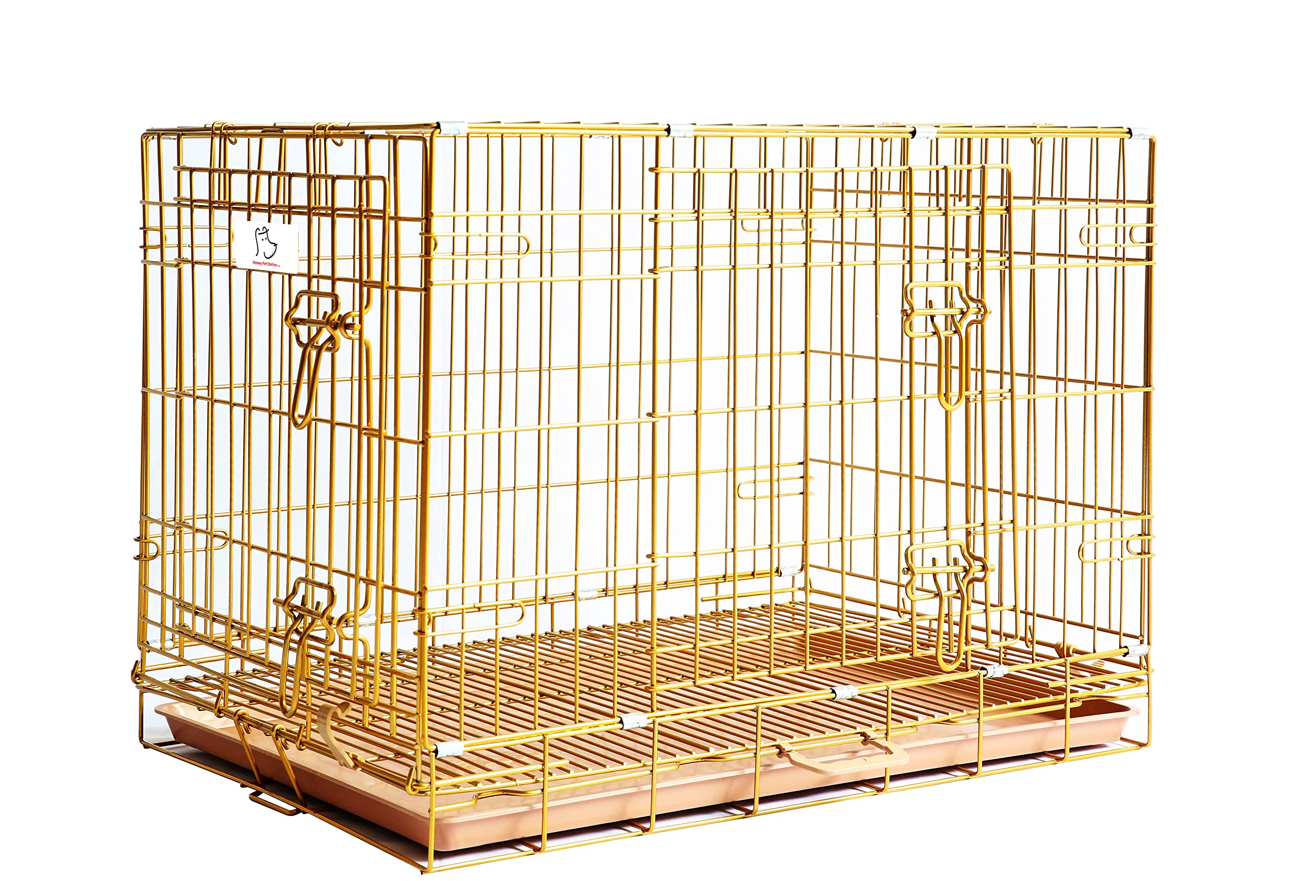 HOMEY PET INc gold color Dog crate with or Without Floor grid (30 W grid)
