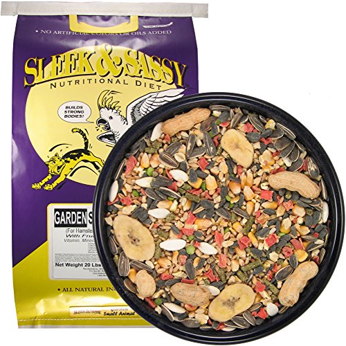SLEEK & SASSY NUTRIT garden Small Animal Food for Hamsters gerbils Mice & Rats (20 lbs.)