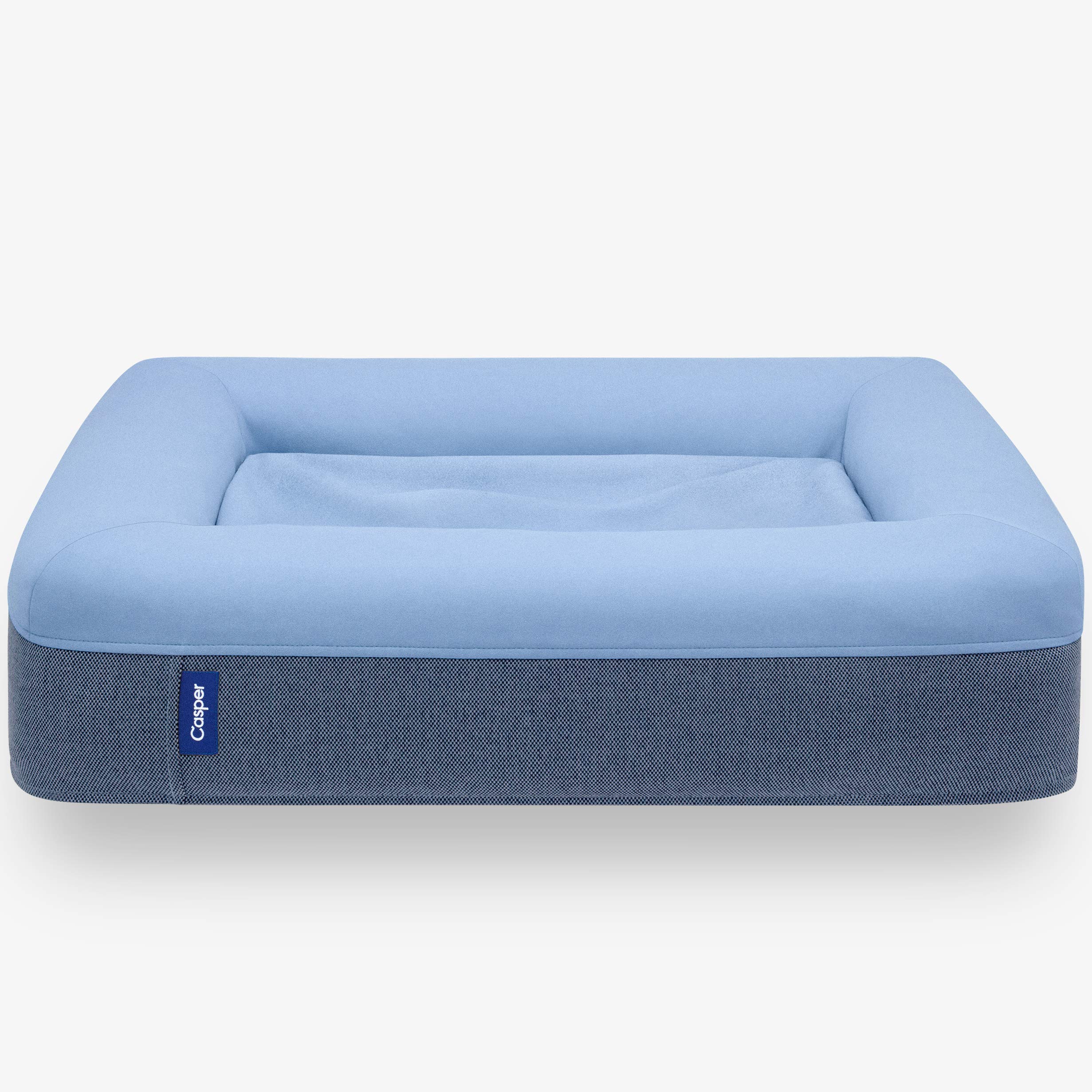 casper Dog Bed Plush Memory Foam Large Blue