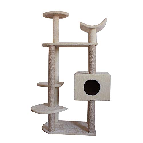 FAcAI cat Tree 130cm cat Entertainment center Pet Furniture with