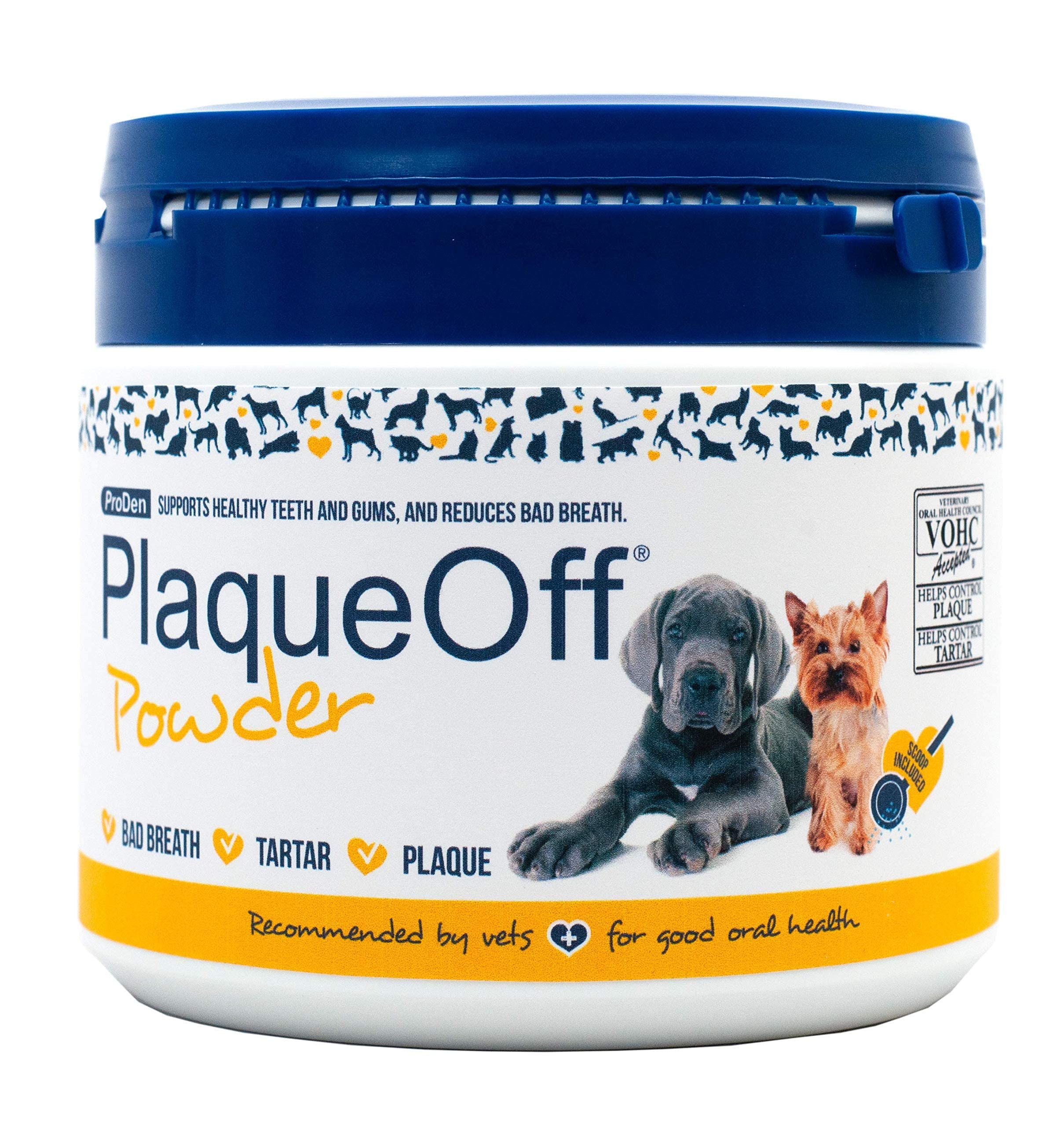 ProDen PlaqueOff Powder - Supports Normal Healthy Teeth gums and Breath Odor in Pets - 420 g