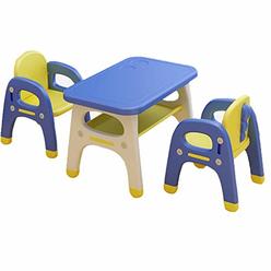 ARcH Study Desk for Kids 1-8chair Sets Desk Table with 2 chairs for Preschoolers Kids Study Activity Drawing Reading DiningKid D