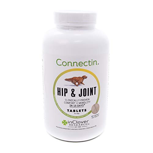 IN CLOVER Inclover connectin Hip and Joint Supplement for Dogs. combines glucosamine chondroitin and Hyaluronic Acid with Herbs for comfor