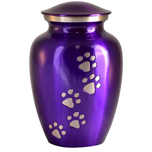 Best Friend Services Pet Urn - Ottillie Paws Legacy Memorial Pet cremation Urns for Dogs and cats Ashes Hand carved Brass Memory
