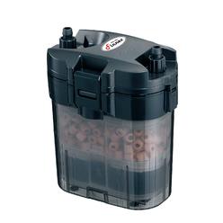 Finnex PX-150 compact Aquarium canister Aquarium Filter up to 30 gallons 3 Stage Media Plus Flow ValveBlack Smoke