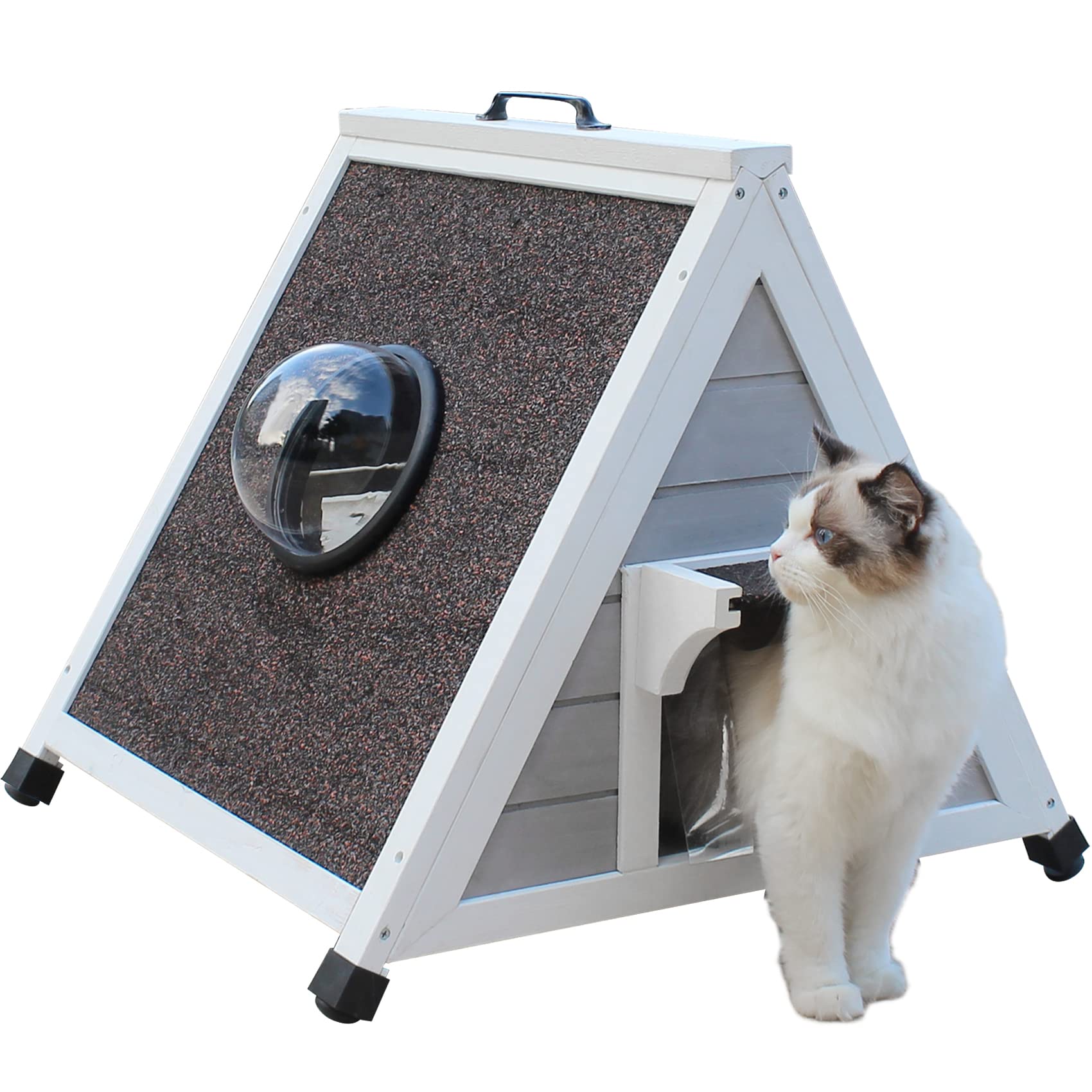 Clawsable Cat House Deblue Outdoor Cat House For Feral Cats