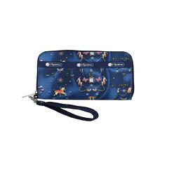 LeSportsac carousel chords Tech Wallet Wristlet, Zip Around WalletDetachable Wristlet Strap, Holds cell Phone, Style 3462color E