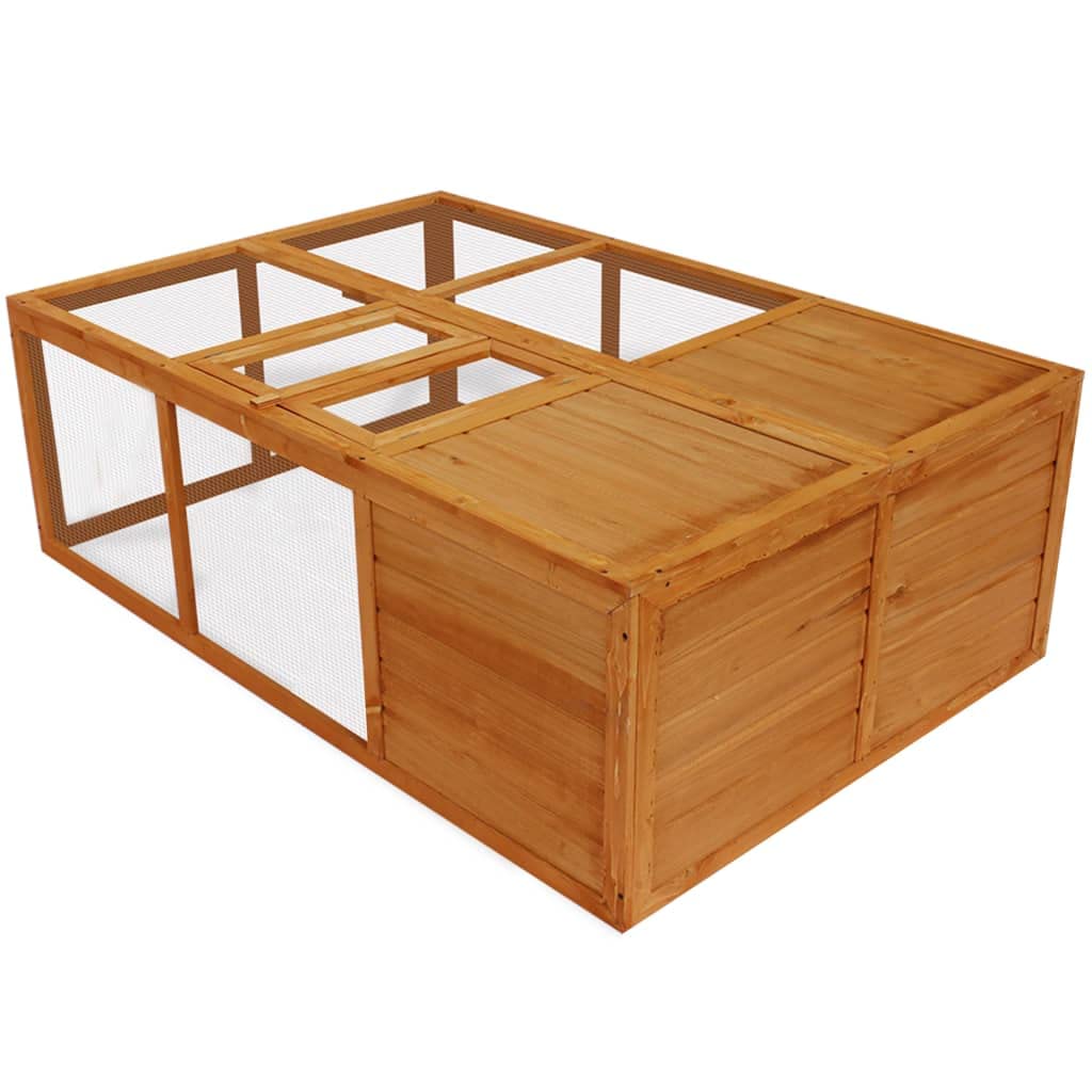KTHLBRH Outdoor Foldable Wooden Animal cageRabbit Hutch Bunny cage Small Animal House Outdoor Rabbit Hutch Bunny cage