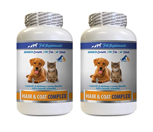 Pet Supplements Dog Immune System Supplements - Pets Hair and coat complex - for Dogs and cats - Advanced Benefits - Itch Relief - grapefruit Se