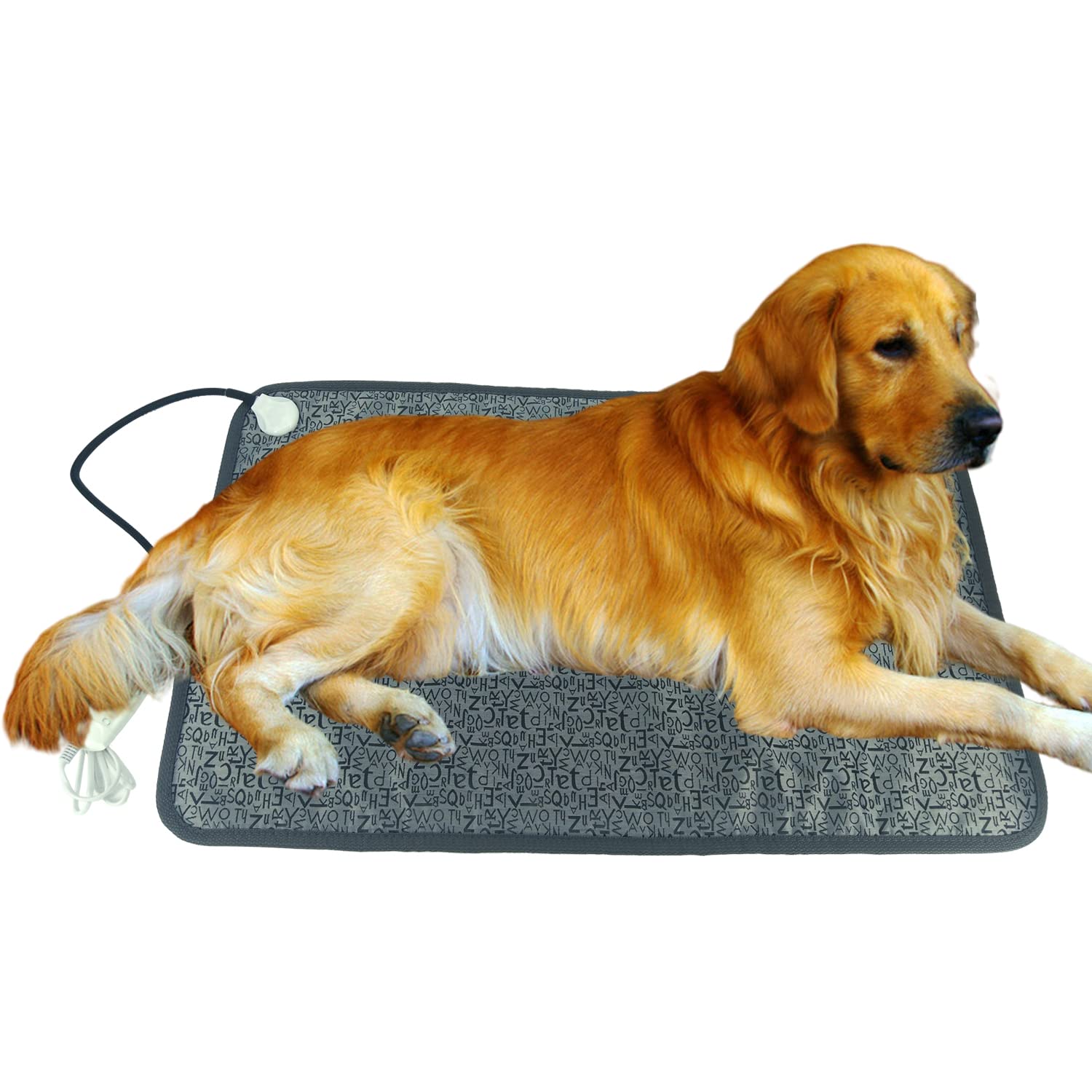 DEOMAN Pet Heating Pad for Dogs cats Heated Bed mat Indoor Electric Dog Heating pad cat Heating pad chew Proof cordLarge SizeEas