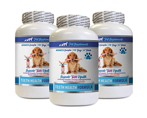 Pet Supplements Dog Oral care kit - Dog Teeth Health Formula - Advanced Support complex - Overall Health - Dog Mineral Supplement - 3 Bottles (1