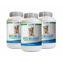 HAPPY PET VITAMINS L Dog relaxants - PET Relaxant - Made for Dogs and cats - Natural Anxiety and Stress Relief - Mood Boost - Best Formula - chamomil
