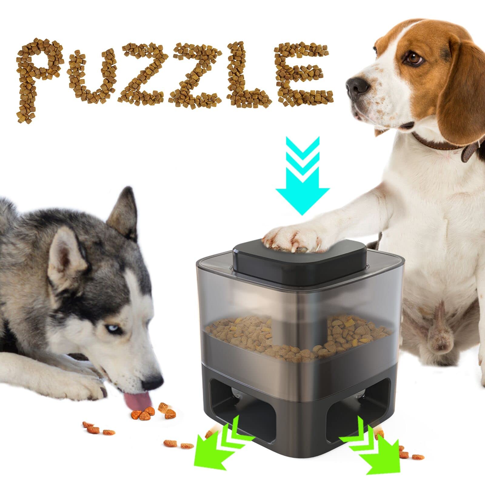 KADTC KADTc Dog Puzzle Toy Dogs Brain Stimulation Mentally Stimulating Toys  Puppy Treat Food Dispenser Level-2 Interactive game for Sm