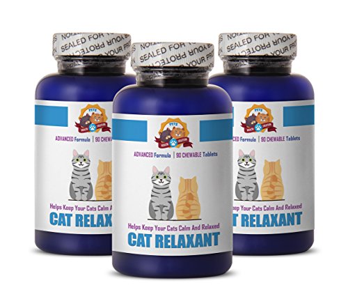 PETS HEALTH SOLUTION cat Relaxing Pills - Relaxant for cats - Helps Keep calm - Anxiety Relief - Treats - cat Anxiety Supplement