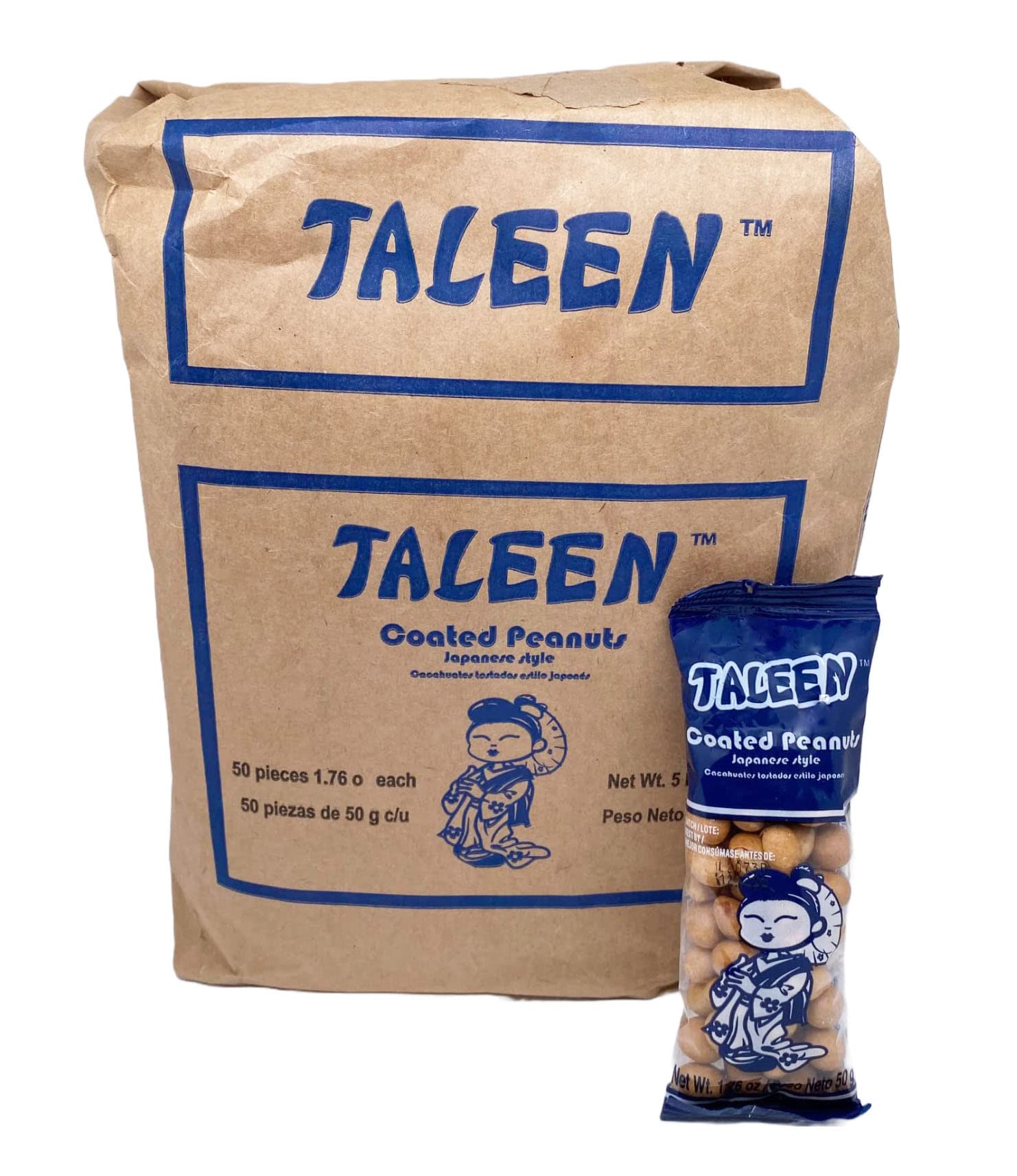 TALEEN Taleen Japanese Style Roasted Peanuts 5lb 50ct 1.76oz bags