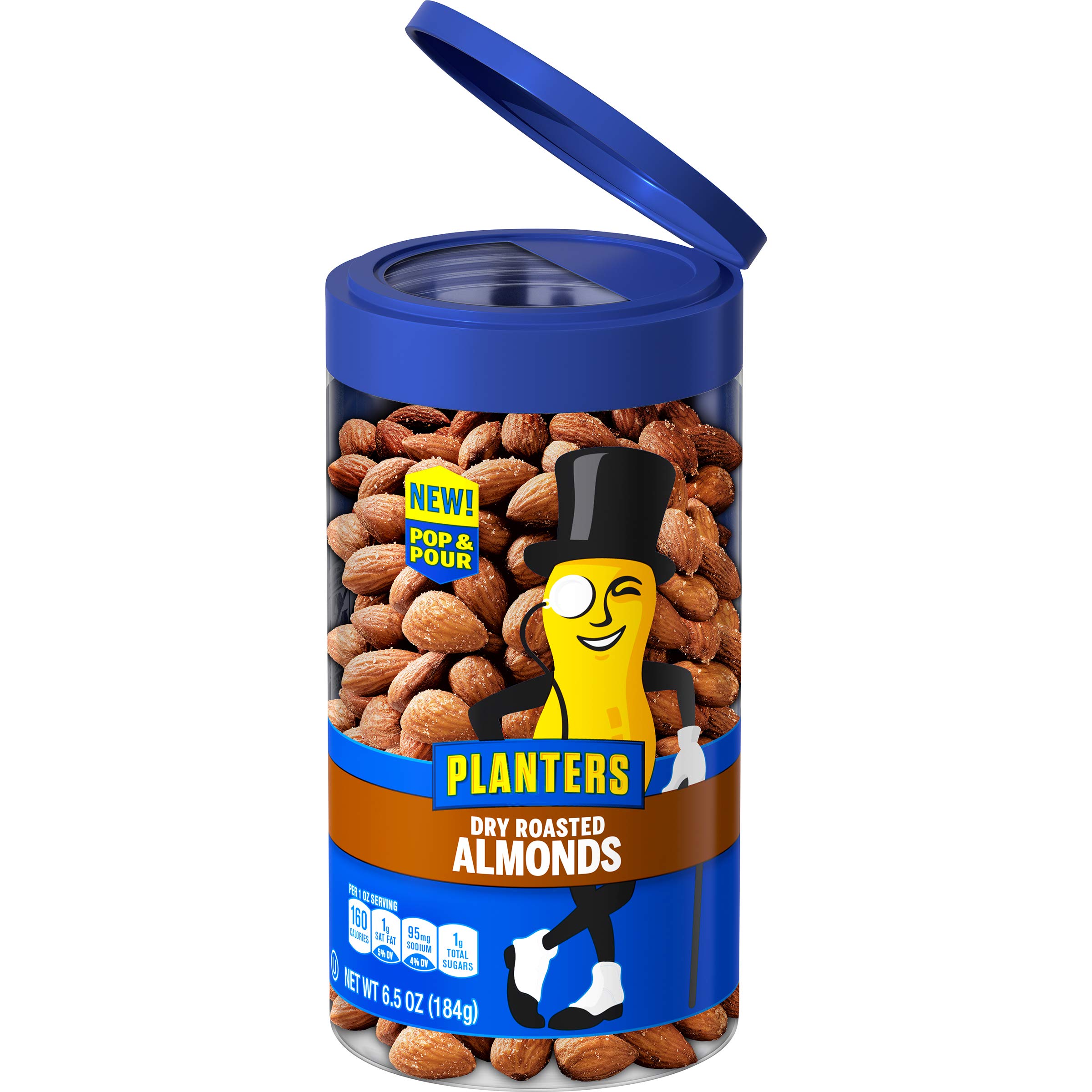 Planters Planters Flip Top Salted Almonds 6.5 Ounce